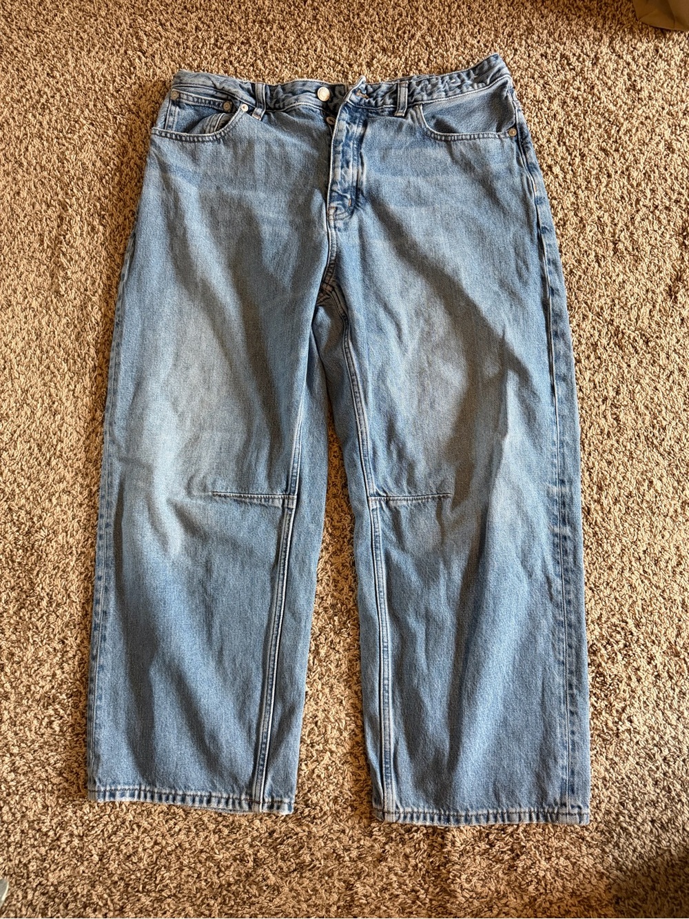 Madewell darted barrel Jean